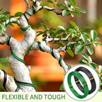 Mudder 5 Roll Aluminum Bonsai Training Wire Tree 160 Feet Total with Bonsai Wire Cutter Anodized Training for Holding Branches Small Trunks(2/2.5/3/4/6mm,Colorful)
