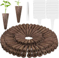Tigvio 133-Pack Hydroponic Grow Sponges kit - Replacement Seed Starter Pods Compatible with AeroGarden - Boost Root Growth - Ideal for Indoor Gardening - Includes 12 Tags & 1 Tweezer (133pack)