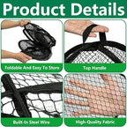 DECOHS 2 Pcs Pop-Up Mesh Plant Cover Tent, 30 x 28 x 28 Inch Garden Net Cage Guard Cover, Plant Protector Enclosure with 12 Ground Stakes for Protecting Plants Vegetable Fruit from Birds Insects