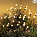 Solar Garden Lights, LED Swaying Solar Lights Outdoor Waterproof, Warm White Firefly Outdoor Decorative Lights, Garden Decor, Yard, Patio, Pathway Decoration Gardening Gifts (6 Pack)