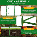 WAENLIR 3 Pack Tomato Cages for Garden, Up to 51 Inch Tomato Trellis for Raised Garden Bed, Plant Stakes for Pots, Durable Tomato Plant Support Garden Stakes for Climbing Plants