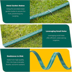 Sprinkler Soaker Hose 25ft for Garden Lawn, Watering Pipe with Holes, High-Efficiency Water-Saving Garden Irrigation System, Drip Hose Sprinkler