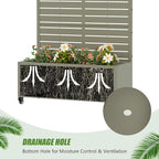 Casaphoria Metal Raised Garden Bed with Trellis and Wheels, 72"x35"x16" Planter Box for Climbing Plants, Vegetables & Vines, Features Drainage Holes and Privacy Screen, Green-Louvered