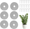 6 Pcs 15.7 Inch Plant Pot Grids-Cuttable Plant Pot Soil Covers Protectors from Animals-Indoor Round Planter Pots Soil Guard for Outdoor Garden Plants Protection,Adapts to Different Pot Sizes
