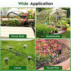 2026-Upgrade Quick-Connect Drip Irrigation System, Garden Irrigation Kit with 2/5" & 1/4" Tubing and Adjustable Nozzles & Sprinklers, Automatic Watering System for Garden, Lawn, Greenhouse