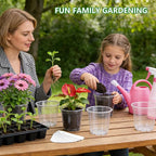 Clear Nursery Pots, 30 Pack Seed Starting Pots with 8 Drainage Holes, Transparent Plant Pots with Labels, Marker & Seedling Transplant Tool (3.5/4/5in-30pcs)