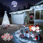 JMEXSUSS 150 LED White Christmas Lights Indoor Outdoor Waterproof, 59 Ft Connectable White String Lights Plug in, 8 Modes Twinkle Fairy Light for Bedroom Room Party Christmas Tree Decor