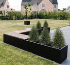 Hollyone Artificial Cedar Topiary Trees with Ground Spike, 2 Pack 32" Fake Pine Shrubs Bushes Trees Faux Cypress Plants for Indoor Outdoor Planters Front Porch Garden Decor UV Resistant
