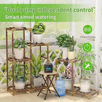 Automatic Indoor Plant Waterer, Dual Pump Drip Irrigation System with Timer, 20 Adjustable Drippers, Self Watering for Potted Plants, Easy Setup