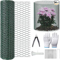 16.4FT x16IN Plant Protectors from Animals,Free-Cut Metal Chicken Wire for Outdoor Plants to Keeping Rabbits Squirrels Chicken Animals Out