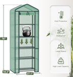 Greenhouse for Indoor Outdoor, Small Plastic Plant Green House 5-Tier Rack Stand Portable Greenhouses with Durable PE Cover for Seedling