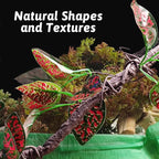 VCEPJH Reptile Climbing Branch Decor 2 Pcs Bendable Jungle Vine with Suction Cup Terrarium Plant Decoration for Gecko Bearded Dragons, Snake,Frogs, Chameleons Cage Accessories (I)