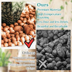Legigo 15 LB Organic Leca Clay Pebbles for Plants, 4mm-16mm 100% Natural Leca Balls for Indoor Plants, Hydroton Clay Pebbles for Plants Hydroponic Aquaponics Growing Orchid Drainage Terrarium