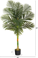 Nearly Natural 5ft. Golden Cane Artificial Palm Tree