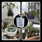 4pcs Upgraded Adjustable Aquarium Plant Holder，Fish Tank Plants Holder,Fish Tank Aquaponics Plant Cultivation and Aquarium Landscape Decoration with Hooks and Suction Cup (Transparent)