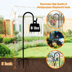 Shepherd Hooks 36 inches for Bird Feeders Outside Heavy Duty Shepherd Stand Plant Hanger Yard Hooks for Lanterns,Solar Lights,Bird Feeder,Wedding,Planter Pot-2 Packs