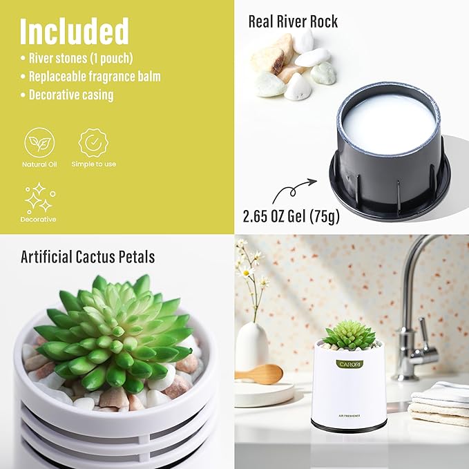 2 Pack Artificial Succulent Plants with Subtle Lemon, Faux Indoor Plants for Home Decor, Small Fake Plant for Bathroom, Bedroom, Office Decor, Aesthetic Room Accessories, Housewarming Gift