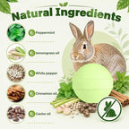 36 Pack Peppermint Rabbit Repellent, Rabbit & Deer Repellent Ball for Plant Yard Garden Outdoor, Rabbits Deterrent for Outdoor, Keep Deers and Rabbits Out Natural Ingredients Pet Safe