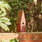 Glitzhome Bird Houses for Outside, Hand Painted Distressed Wooden Bird House for Outdoors, 13.25" H Hanging Birdhouse Bluebird House for Hummingbird,Sparrow,Wren Finch