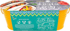 BUZZY Taco Night Grow Kit, Tomato and Cilantro Indoor Gardening Set with Non-GMO Seeds, Coconut Husk Growing Medium, and Yellow Metal Windowsill Planter