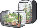 Ohuhu 36'' Garden Mesh Plant Cover, 2 Pack Pop Up Plant Protector Strawberry Cover Garden Net Cage Wind Protection for Plants Outdoor with Storage Bag 24 x 24 x 36 Inches
