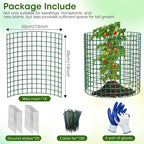 6 Pack Plant Protectors from Animals | 18PCS 13"x13" Metal Wire Mesh Garden Plant Cages for Gardening Supplies | Chicken Wire Cloche Plant Protectors for Rabbits Chickens Ducks