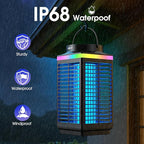 Bug Zapper Outdoor, 4-in-1 4200V Electric Mosquito Zapper, Cordless Rechargeable Bug Zapper Fly Zapper with 5000mAH Battery, Portable & Wireless Insect Zapper Waterproof IP68 for Patio Camping Home
