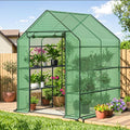 Outdoor Greenhouse with Screen Door,Outside Heavy Duty Walk in Green House for Garden Plants UV Protection Thermostatic Waterproof (Green, 78x56x56 Inch)