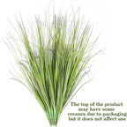 FOIMAS 12pcs Artificial Grass Plants,19.68" Faux Shrubs Wheat Grass Greenery Stems Fake Plants for Indoor Outdoor Home Decoration
