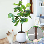 Adnee 4 Pcs 15.7 Inch Plant Pot Grids-Cuttable Plant Pot Soil Covers Protectors from Animals-Indoor Round Planter Pots Soil Guard for Outdoor Garden Plants Protection