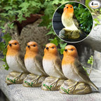 Solar Bird Garden Statue with Lights, for Mom Grandma, Waterproof Outdoor Decor for Yard Patio Lawn, Unique Garden Gifts for Mom Women