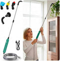 High Reach Plant Waterer USB-C Rechargeable Cordless, Garden Hose Sprayer Wand with Telescopic (34 In),One-Touch Electric Gardening Tools Watering Wand, For High Hanging Plants Watering Devices