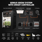 Spider Farmer SF4000 Grow Tent Kit Complete 4x4x6.6ft Samsung LM301H EVO LED Diodes, 450W Grow Light Complete System Grow Tent Set 48"x48"x80" with 6" Ventilation System GGS Smart Controller 2025