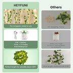 HEYFUNi Fake Ivy Vines with Lights, 23 Ft 73 Led Artificial Greenery Garland with Fairy Lights USB/Battery Operated, Leaf String Lights for Bedroom Aesthetic, Wall, Balcony, Wedding Decor, Warm White