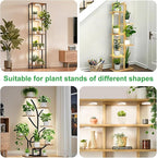 Ceiling LED Plant Growth Lights for Indoor Plants, Warm+White Full Spectrum 3.54" Grow Lamps for Plant Growth with 6/12/16H Timer, 3 Spectral Modes, 10 Dimmable Levels, Halo Angel Ring White (2 Head)