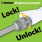 Melnor 65175AMZ 6 Piece Quick Connect Starter Set Connector Bundle, Product Adapter, Product End Connector, Black, Grey