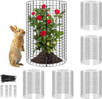 5 Pack Plant Protector from Animals, Wire Mesh Plant Cages for Garden – Sturdy Metal Plant Protectors to Keep Rabbits, Squirrels, and Animals Out – Ideal for Vegetables, Flowers, and Outdoor Plants