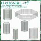 10 Packs 24"x 12" Large Wire Plant Protectors Wire Plant Cages Mesh Plant Cage Chicken Wire Cloche with Ground Stakes and Nylon Ties Protect Plants,Garden,Shrubs and Vegetables from Animals-30PCS