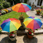 Upgraded Plant Umbrellas for Outdoor Plants, 26" Larger Garden Plant Umbrella Shade with Adjustable Hight, 43.4" Higher Sun Shade for Plants, Potted Plant, Garden Beds