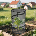 Plant Protectors From Animals | with Stakes Round Breathable Reusable Mesh Home Accessories | Garden Protection From Animals | for Winter Freezing Frost Season Flower Pot Planter Patio Porch Walkway P