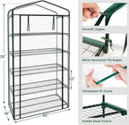 Worth Garden 50% Extra Wide Mini Greenhouse 5 Tier Portable Plant Green House 40in Wide -Sturdy Gardening Shelves with PVC Cover - Indoor & Outdoor Wheatgrass Growing - 19″x40″x75″