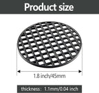 100PCS 1.8"/45mm Round Flower Pot Hole Mesh Pad, Plastic Plant Pot Mesh Hole Cover, Bonsai Bottom Grid Mat Pad for Garden Prevent Soil Loss
