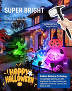 AUDERWIN Solar Spot Lights Outdoor, 9 Lighting Modes RGB, Solar Lights Outdoor Waterproof IP65, 63 LED Landscape Spotlights for Holiday Decorations