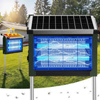 Solar Bug Zapper Outdoor, 4500V Solar Mosquito Zapper for Outdoor & Indoor, 1/2 Acre Coverage Cordless Rechargeable Electric Fly Zapper, IPX5 Waterproof Mosquito Traps for Backyard, Patio, Camping