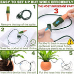 BYDOLL Plant Self-Watering Stakes Automatic Plant Dripper Watering Spikes for Indoor Outdoor Bonsai,Houseplant Insert Devices for Vacation use,Drip Irrigation System(10PCS)