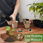 ZeeDix 2 Pcs Coco Coir Brick for Plants- 100% Organic Coconut Coir for Garden Soil & Potting Mix, Low EC and pH Balance, Compressed Coconut Husk Fiber for Seed Starter Soil for Indoor Outdoor Plants