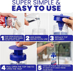 Fly Trap Outdoor Fly Traps for Patio with 2 Non-Toxic Dissolvable Bait Refills. Reusable Hanging Bug Catcher Killer for All Filth Flies for Outside Bug Control Yard Ranch. Hanging Chains Included.