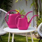Bloem Aqua Rite 56 Fl Oz (.44 Gallon) Fuchsia Resin Watering Can for Indoor and Outdoor Use