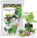Organic Perlite for Plants, Enhances Soil Drainage and Aeration, Perfect Perlite for Plants Indoor & Outdoor, Horticultural Perlite for Gardening, Perfect for Potting Mixes, 4QT