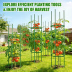 Garden Trellis, New Widened 3 Pack Tomato Cage For Garden, Up To 57'' Heavy-Duty Plant Support Tomato Trellis, Adjustable Height Tomato Stakes,Climbing Vines Flowers Stands Cucumber Trellis Plant Cage